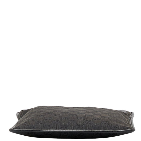 グッチ GGキャンバス 斜め掛け ショルダーバッグ 27639 ブラック キャンバス レザー レディース GUCCI 【中古】