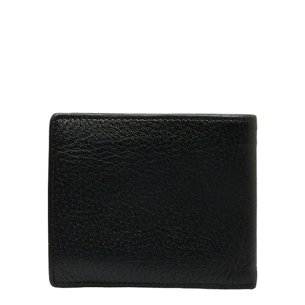 グッチ アニマリエ ビー 蜂 二つ折り財布 折り畳み財布 522915 ブラック レザー メンズ GUCCI 【中古】