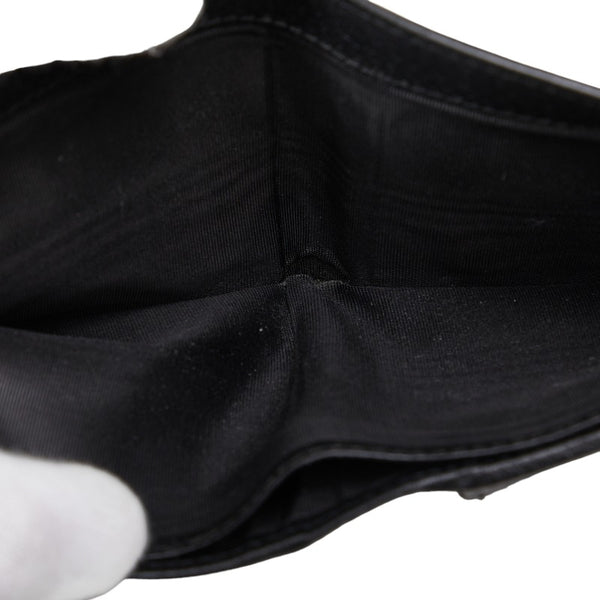 グッチ アニマリエ ビー 蜂 二つ折り財布 折り畳み財布 522915 ブラック レザー メンズ GUCCI 【中古】