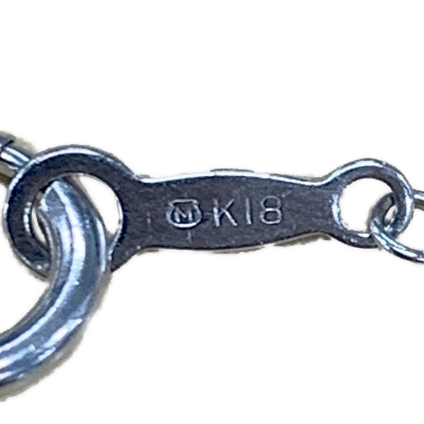 ミキモト K18WG ホワイトゴールド K18PG ピンクゴールド ダイヤ0.96ct ネックレス レディース MIKIMOTO 【中古】