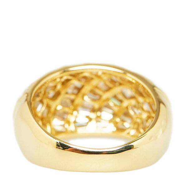 K18YG イエローゴールド ダイヤ2.00ct リング 指輪 レディース 14号 【中古】