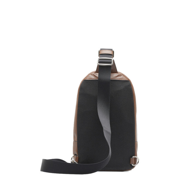 コーチ チャールズ ヴァーシティ ボディバッグ F72226 ブラウン マルチカラー レザー メンズ COACH 【中古】
