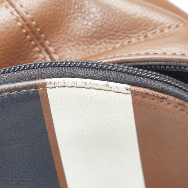 コーチ チャールズ ヴァーシティ ボディバッグ F72226 ブラウン マルチカラー レザー メンズ COACH 【中古】