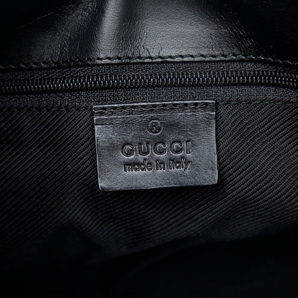 グッチ GGキャンバス ジャッキー ハンドバッグ ショルダーバッグ 002 1067 ブラック キャンバス レザー レディース GUCCI 【中古】