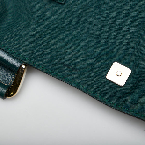 グッチ GGキャンバス アビー ショルダーバッグ トートバッグ 146247 ベージュ グリーン キャンバス レザー レディース GUCCI 【中古】