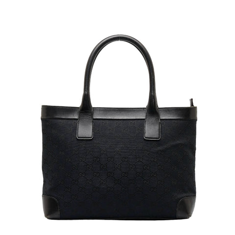 グッチ GGキャンバス ハンドバッグ 002 1119 ブラック キャンバス レザー レディース GUCCI 【中古】