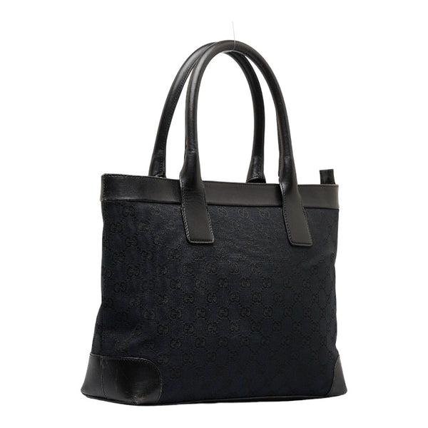 グッチ GGキャンバス ハンドバッグ 002 1119 ブラック キャンバス レザー レディース GUCCI 【中古】