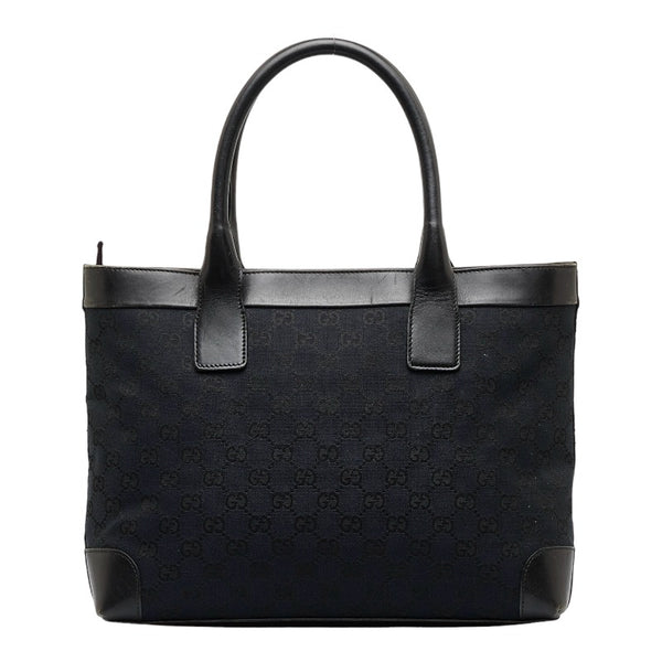 グッチ GGキャンバス ハンドバッグ 002 1119 ブラック キャンバス レザー レディース GUCCI 【中古】