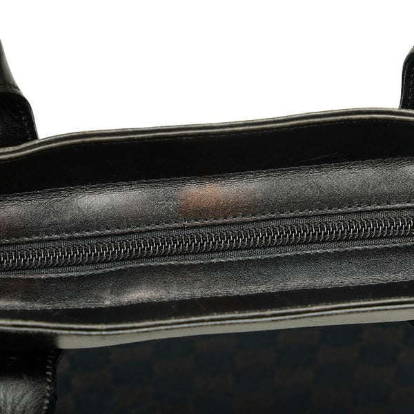 グッチ GGキャンバス ハンドバッグ 002 1119 ブラック キャンバス レザー レディース GUCCI 【中古】