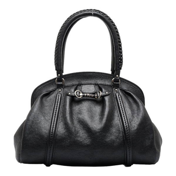 ディオール ハンドバッグ ブラック レザー レディース Dior 【中古】