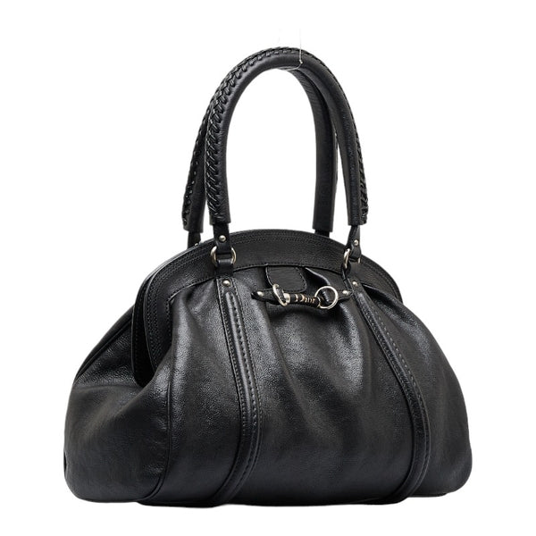 ディオール ハンドバッグ ブラック レザー レディース Dior 【中古】