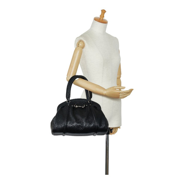 ディオール ハンドバッグ ブラック レザー レディース Dior 【中古】