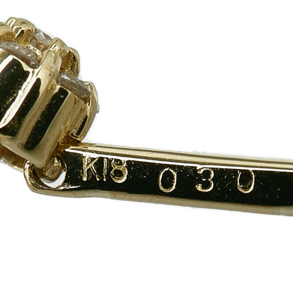 K18YG イエローゴールド ダイヤ0.60ct ピアス レディース 【中古】