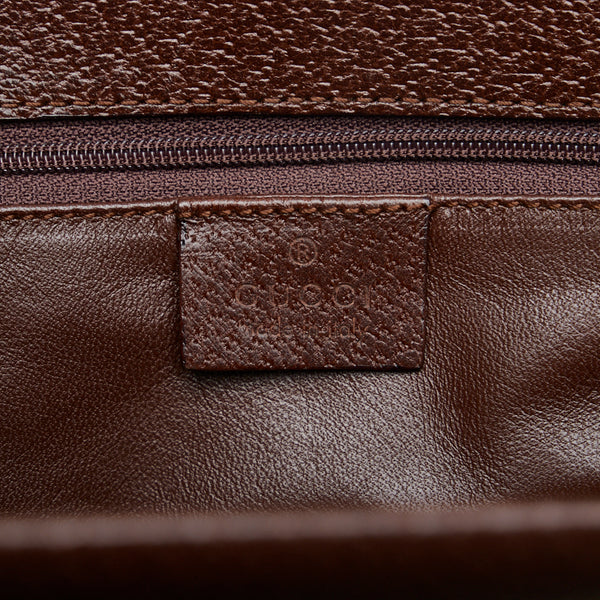 グッチ バンブー ハンドバッグ ビジネスバッグ 002・1034 ブラウン レザー レディース GUCCI 【中古】