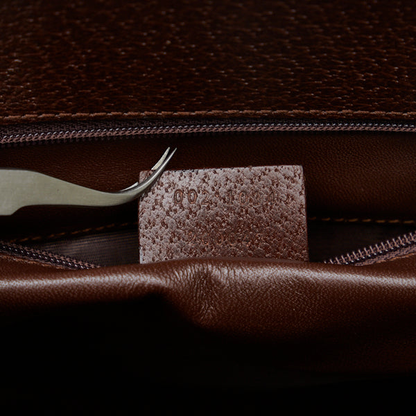 グッチ バンブー ハンドバッグ ビジネスバッグ 002・1034 ブラウン レザー レディース GUCCI 【中古】