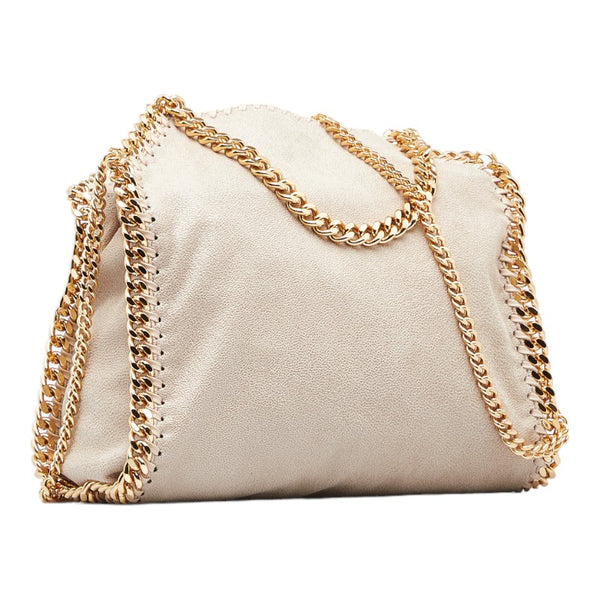 ステラマッカートニー ファラベラ ミニ 斜め掛け ショルダーバッグ 391698 ベージュ ゴールド金具 ポリエステル レディース Stella McCartney 【中古】