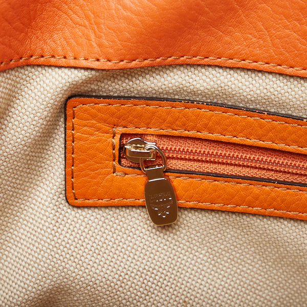 エム シー エム ハンドバッグ トートバッグ オレンジ レザー レディース MCM 【中古】