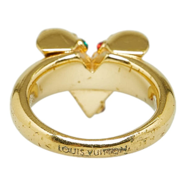ルイ ヴィトン エセンシャル V プラネット M リング 指輪 M68924 ゴールド メッキ レディース LOUIS VUITTON 【中古】