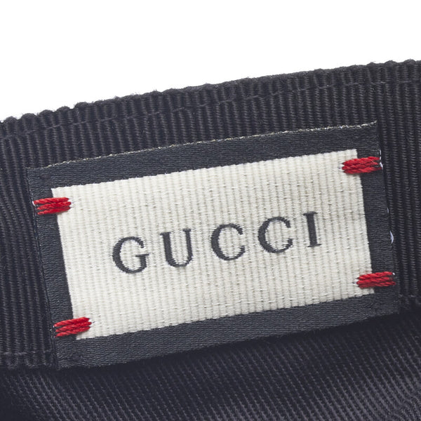 グッチ オリジナルGGキャンバス キャップ ベースボールキャップ 200035 ブラック キャンバス  GUCCI 【中古】