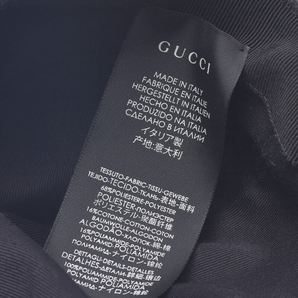 グッチ オリジナルGGキャンバス キャップ ベースボールキャップ 200035 ブラック キャンバス  GUCCI 【中古】