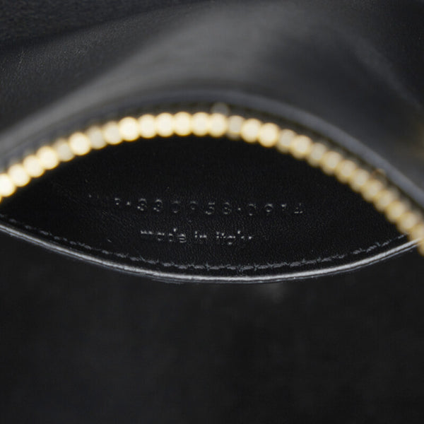 サンローラン ベイビーダッフル ハンドバッグ ショルダーバッグ 2WAY 330958 ブラック レザー レディース SAINT LAURENT 【中古】