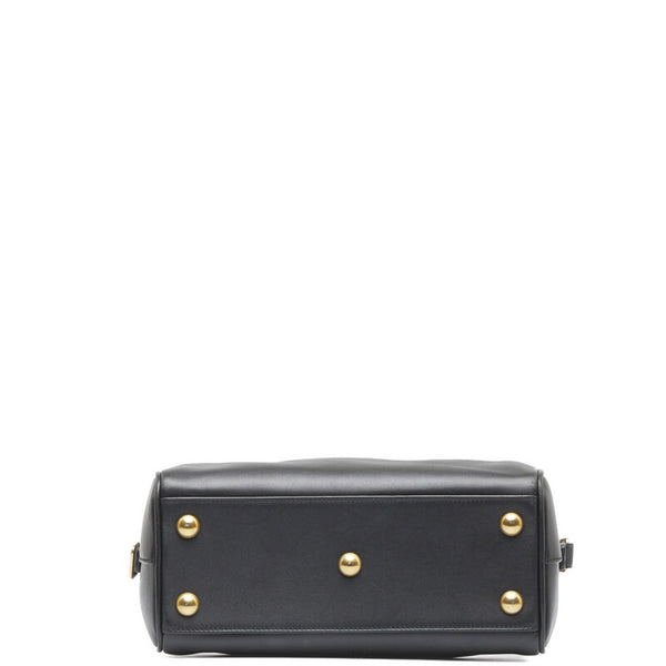 サンローラン ベイビーダッフル ハンドバッグ ショルダーバッグ 2WAY 330958 ブラック レザー レディース SAINT LAURENT 【中古】