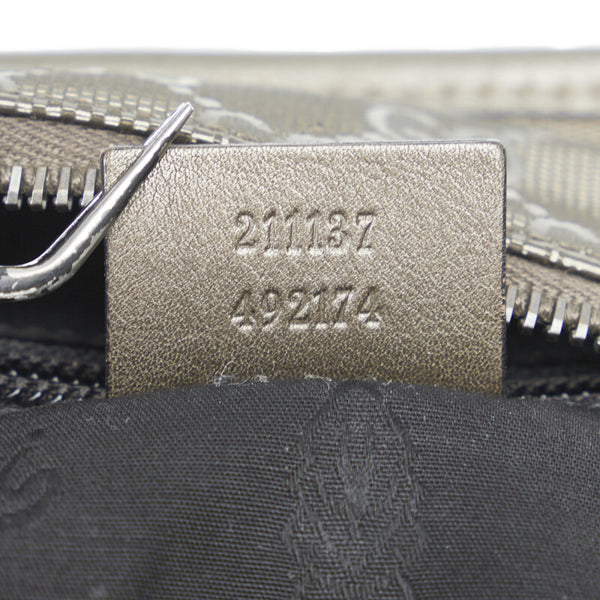 グッチ GGインプリメ トートバッグ ショルダーバッグ 211137 グレージュ PVC レザー レディース GUCCI 【中古】