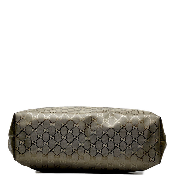 グッチ GGインプリメ トートバッグ ショルダーバッグ 211137 グレージュ PVC レザー レディース GUCCI 【中古】