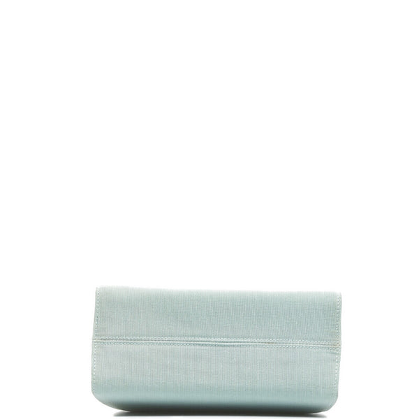 サルヴァトーレフェラガモ ヴァラ リボン ハンドバッグ ショルダーバッグ 2WAY AT-21 5677 エメラルドグリーン キャンバス レディース Salvatore Ferragamo 【中古】