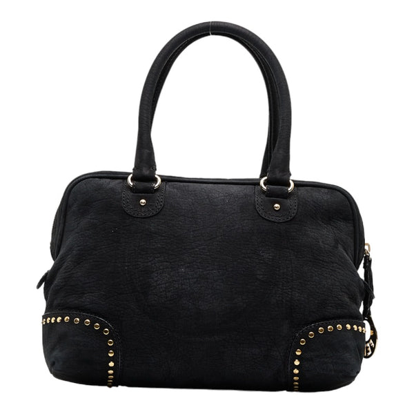 フェンディ スタッズ ハンドバッグ 8BL076 ブラック レザー レディース FENDI 【中古】