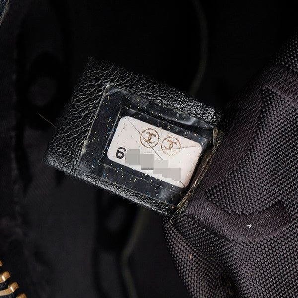 シャネル ワイルドステッチ ハンドバッグ ブラック レザー レディース CHANEL 【中古】