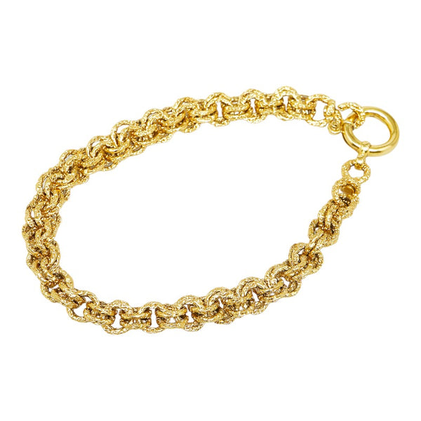 シャネル 溶岩 チェーン ネックレス ゴールド メッキ レディース CHANEL 【中古】