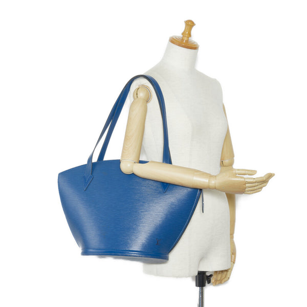 ルイ ヴィトン エピ サンジャック ショッピング トートバッグ ショルダーバッグ M52265 トレドブルー レザー レディース LOUIS VUITTON 【中古】