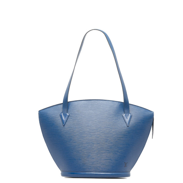 ルイ ヴィトン エピ サンジャック ショッピング トートバッグ ショルダーバッグ M52265 トレドブルー レザー レディース LOUIS VUITTON 【中古】