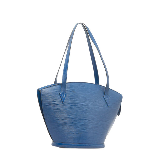 ルイ ヴィトン エピ サンジャック ショッピング トートバッグ ショルダーバッグ M52265 トレドブルー レザー レディース LOUIS VUITTON 【中古】