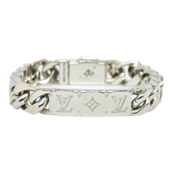ルイ ヴィトン モノグラム チェーン ブレスレット M00269 シルバー メタル レディース LOUIS VUITTON 【中古】