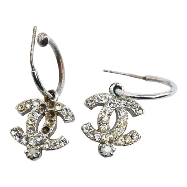 シャネル ココマーク ピアス シルバー メタル レディース CHANEL 【中古】