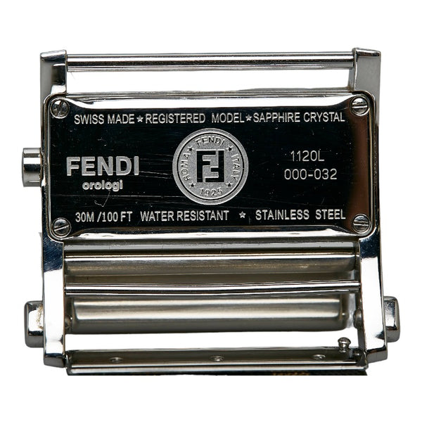 フェンディ ズッカ 腕時計 1120L クオーツ ホワイト文字盤 ステンレス レディース FENDI 【中古】