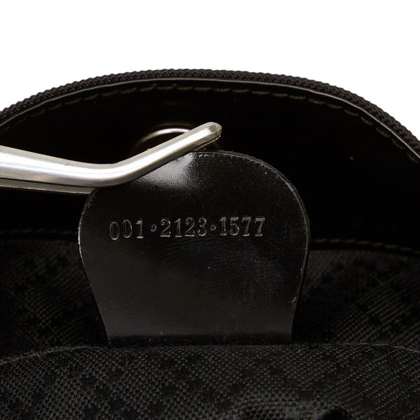 グッチ バンブー ハンドバッグ ショルダーバッグ 2WAY 001 2123 1577 ブラック ナイロン レディース GUCCI 【中古】