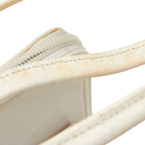 グッチ シルバー金具 ハンドバッグ ショルダーバッグ 002 1045 ホワイト レザー レディース GUCCI 【中古】