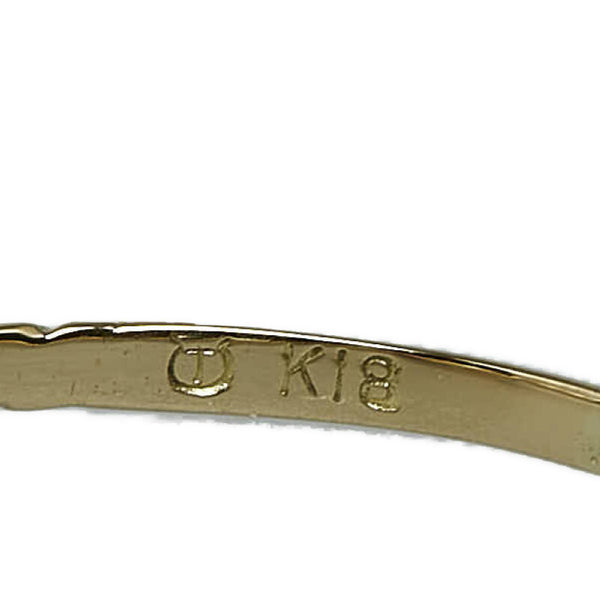 タサキ K18YG イエローゴールド ベビーパール3.2mm ルビー リング 指輪 レディース TASAKI 9号 【中古】