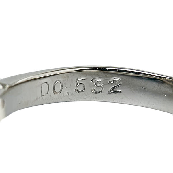 Pt900 プラチナ サファイア0.91ct ダイヤ0.532ct リング 指輪 レディース 15.5号 【中古】