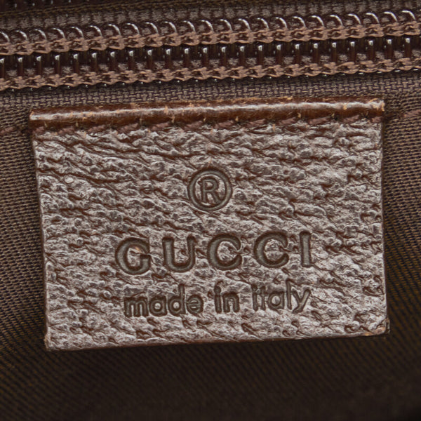 グッチ GGキャンバス シェリーライン 斜め掛け ショルダーバッグ 146309 ベージュ ブラウン キャンバス レザー レディース GUCCI 【中古】