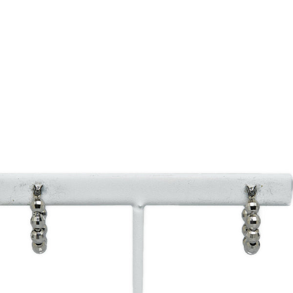 Pt900 プラチナ フープ ピアス レディース 【中古】