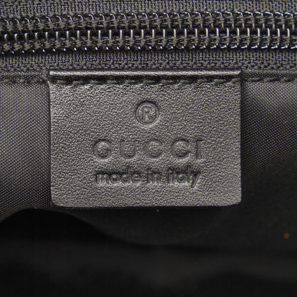 グッチ メッセンジャーバッグ 斜め掛け ショルダーバッグ 019 0376 ブラック ナイロン レザー メンズ GUCCI 【中古】