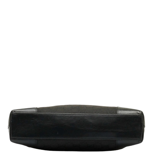 グッチ GGキャンバス ゴールド金具 ワンショルダーバッグ 001 4231 ブラック キャンバス レザー レディース GUCCI 【中古】