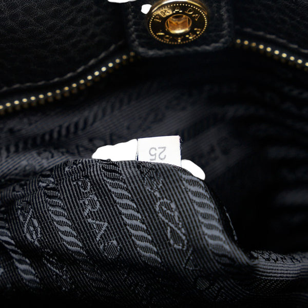 プラダ ハンドバッグ ショルダーバッグ 2WAY ブラック レザー レディース PRADA 【中古】