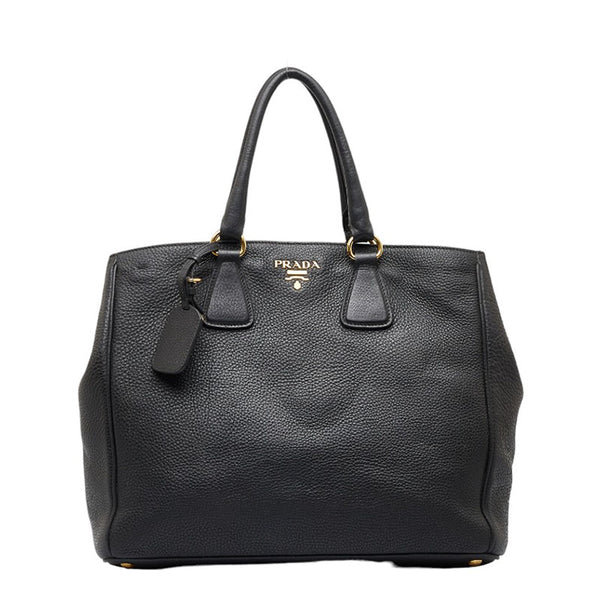 プラダ ハンドバッグ ショルダーバッグ 2WAY ブラック レザー レディース PRADA 【中古】