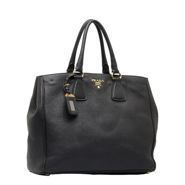 プラダ ハンドバッグ ショルダーバッグ 2WAY ブラック レザー レディース PRADA 【中古】
