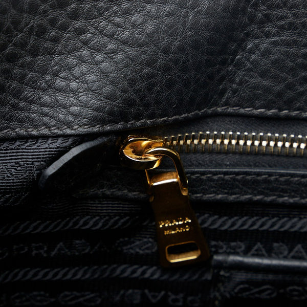 プラダ ハンドバッグ ショルダーバッグ 2WAY ブラック レザー レディース PRADA 【中古】